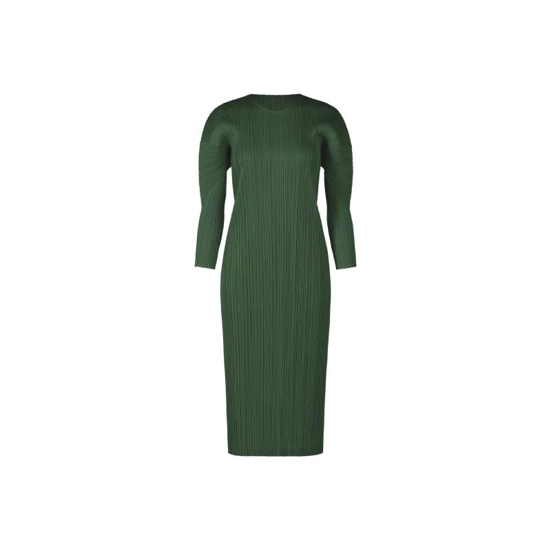 PLEATS PLEASE ISSEY MIYAKE FW24 Long-Sleeved Dresses Women's Green-0