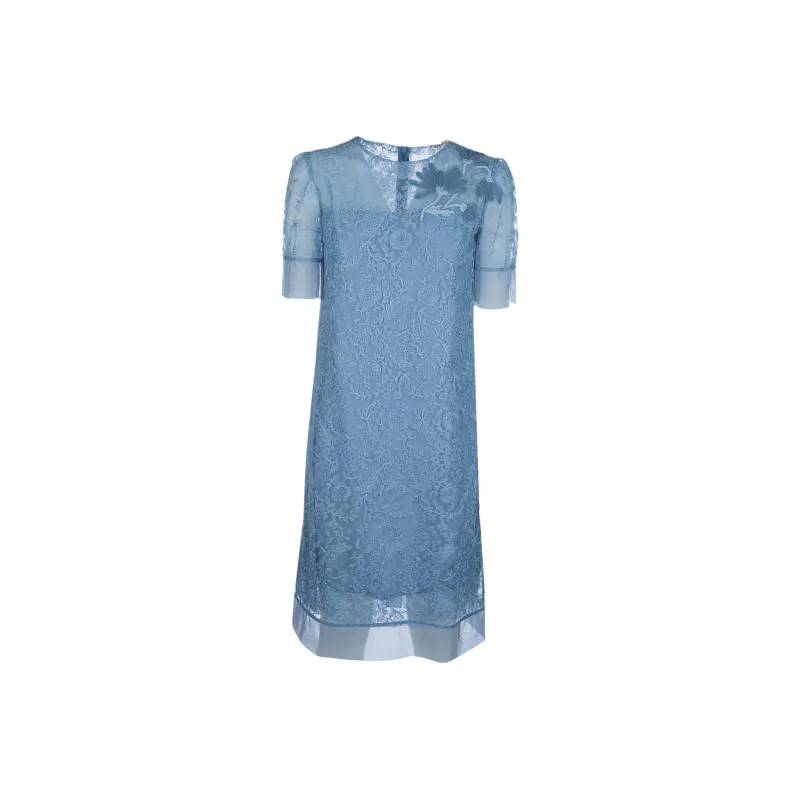 ERMANNO SCERVINO Floral embroidered Midi Dress-0