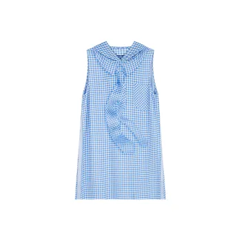 UOOYAA Sleeveless Dresses Women's Blue