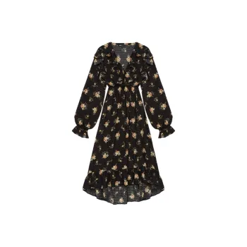 Maje Long Sleeved Dress Women's Black