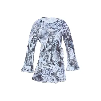 Acne Studios Printed Wrap Mini Dress