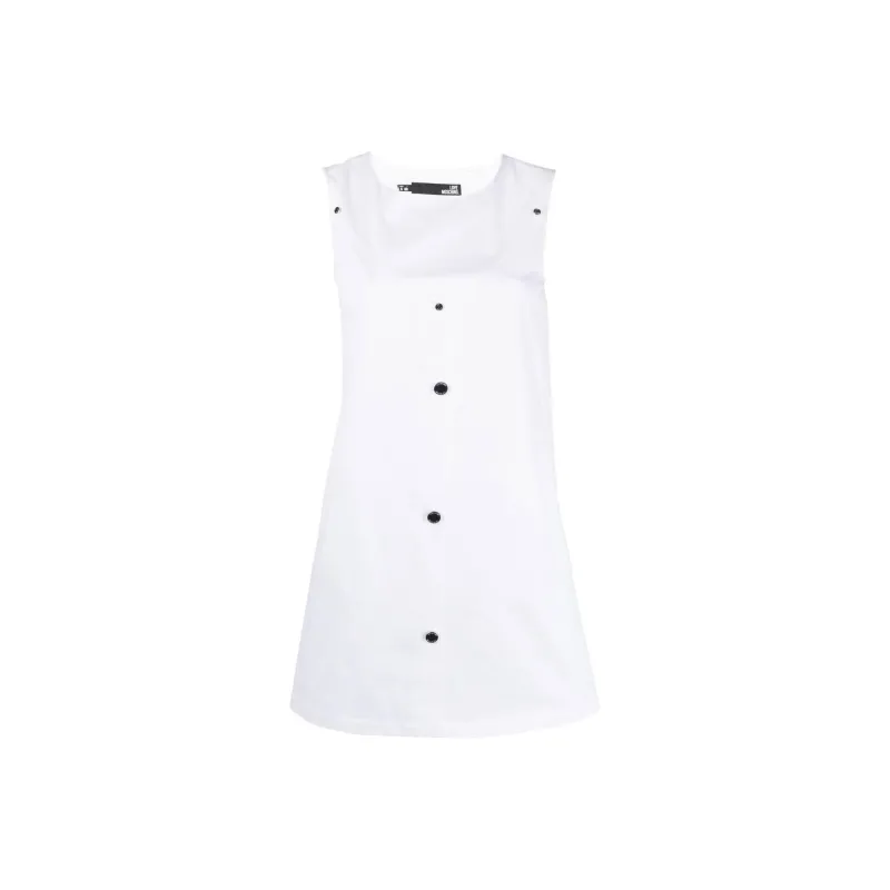 LOVE MOSCHINO Sleeveless Dresses Women's White-0