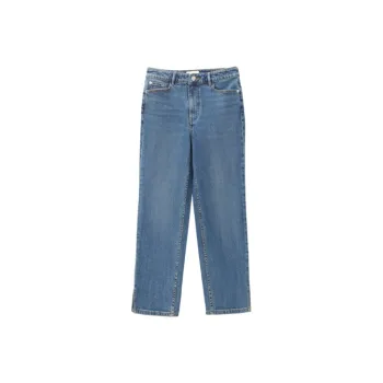 OVV Jeans Women's Navy Blue Solid Color A4