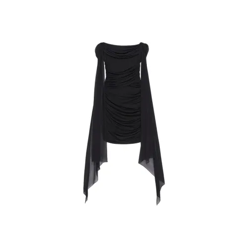 Givenchy Off Shoulder Draped Mini Dress