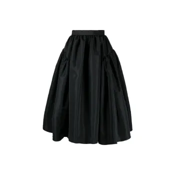 Alexander McQueen Voluminous Midi Skirt 'Black'