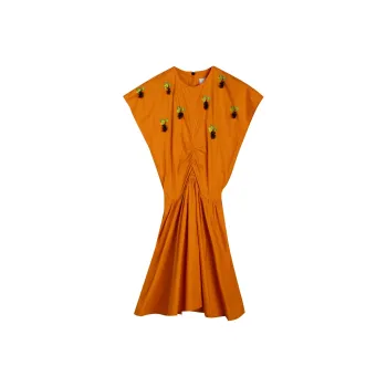 MSGM Short-Sleeved Dresses Women's Orange