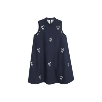 AMAZING SONG Sleeveless Dress Women's Blue