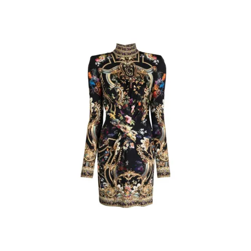 CAMILLA Play Your Cards Right High-neck Dress