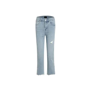 LIUREGALI Jeans Women's Light Blue
