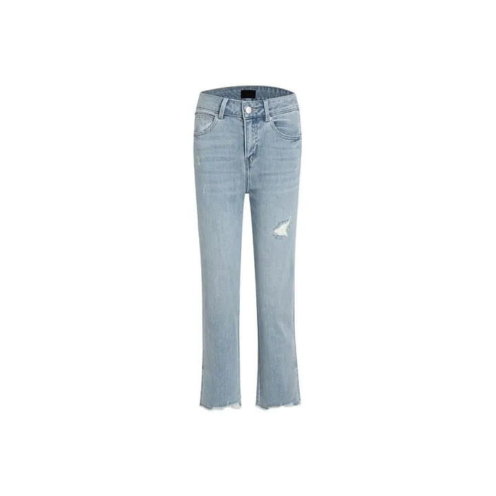 LIUREGALI Jeans Women's Light Blue-0