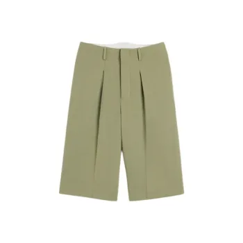 AMIPARIS Paris Faille High Waist Knee Length Shorts