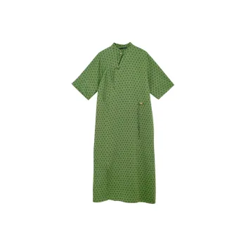 ROSESTUDIOBYGUOPEI Short Sleeved Dresses Women's Green