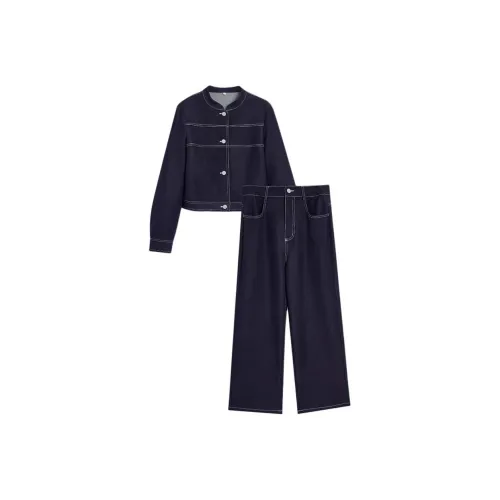 Love To Serve Casual Suit Women's Dark Blue