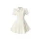 Apricot Short-Sleeved Dress