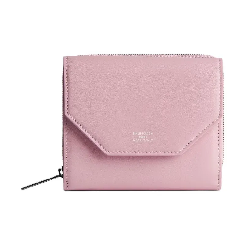 Balenciaga Calfskin Wallet Women's Light Pink-0