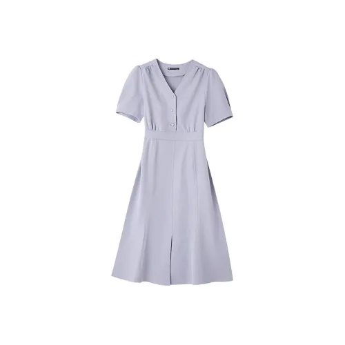 MT Short-Sleeved Dresses Women's Taro Purple