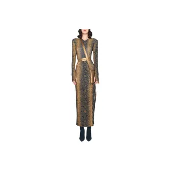 NORMA KAMALI Snake print Maxi Dress