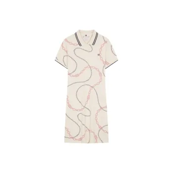 Tommy Hilfiger Short Sleeved Dress Women's Beige Yellow 01V