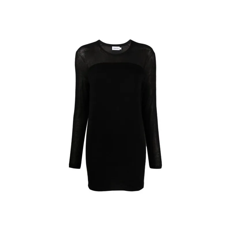 Calvin Klein Long sleeve Sweater Dress-0