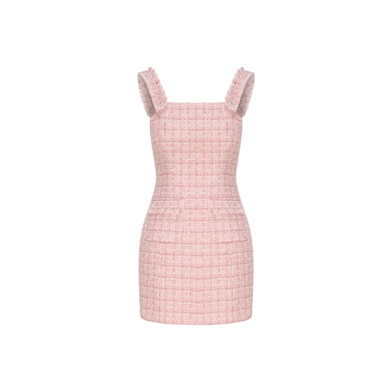 CHIWAWAMEME Sleeveless Dress Women's Pink-0