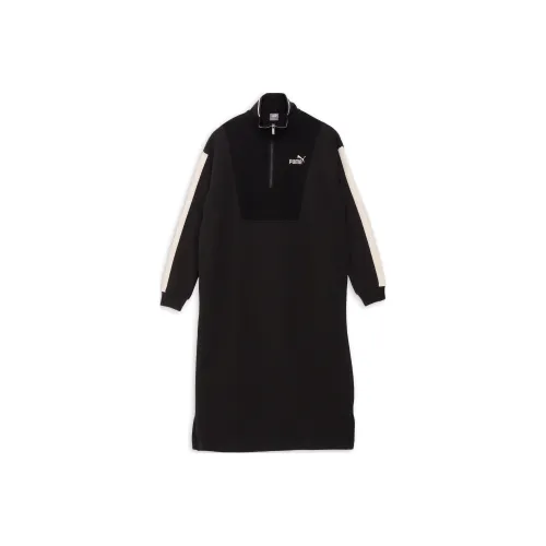 PUMA CORE HERITAGE FW24 Long Sleeved Dress Women's Black