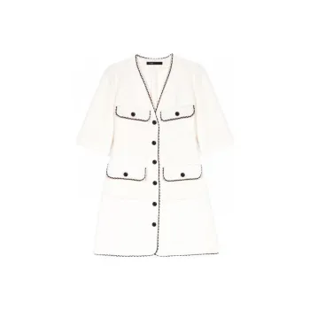 Maje V-neck Button-up Minidress