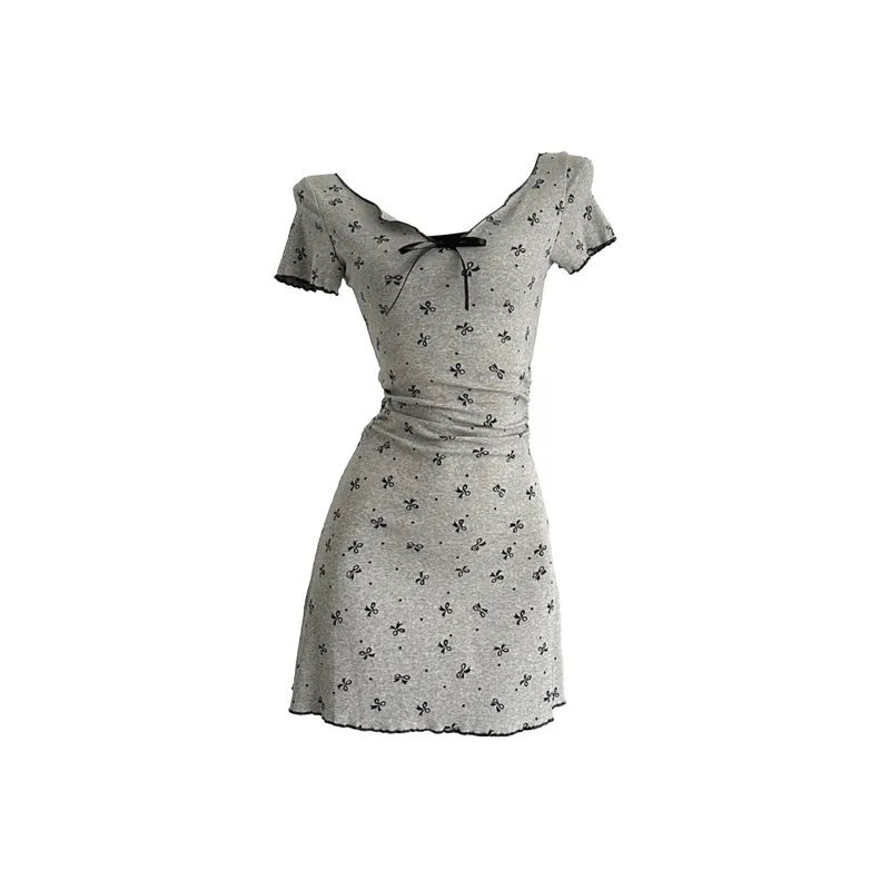 Mu Xiao Xin Short Sleeved Dress Women's-0