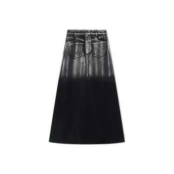 COVERINS Denim Long Skirts Women's Black
