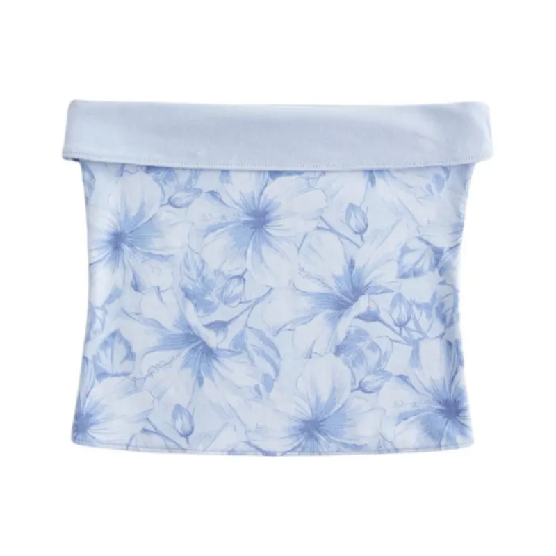 Hollister Strapless Top Women's Blue-0