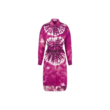 DIOR Long Sleeved Dresses Women's Purple