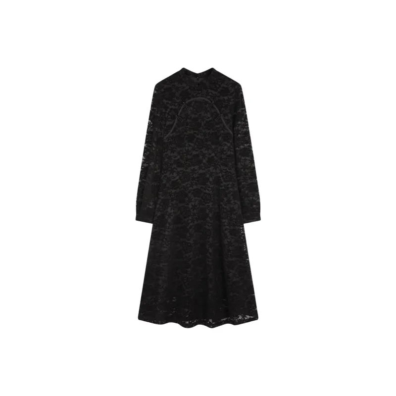 XWI Long Sleeved Dress Women's Black-0
