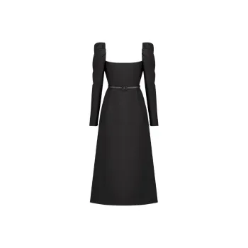 DIOR Long Sleeved Dresses Women's Black