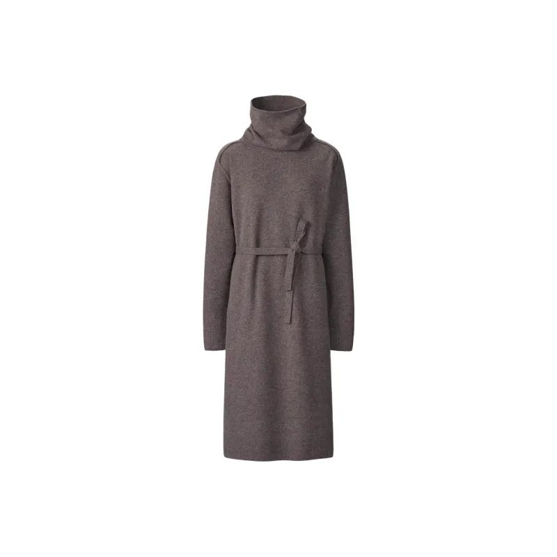 UNIQLO Long-Sleeved Dresses Women's Brown-0