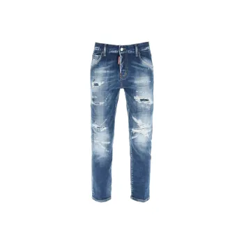 DSQUARED 2 Bleached Cropped Jeans