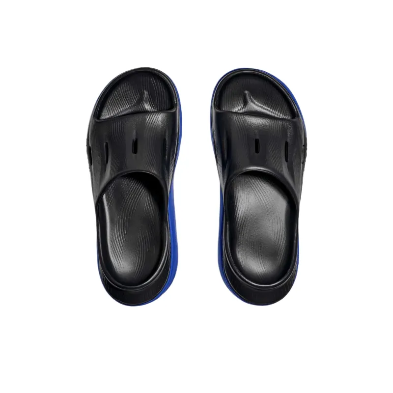 HOKA ONE ONE Ora Recovery Slide 3 EVA Cushioning Slide Slippers Unisex Black Blue-4