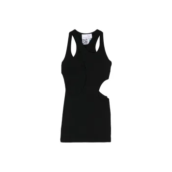 NATASHA ZINKO Cut out Ribbed Minidress