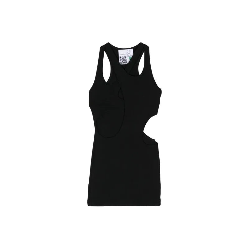 NATASHA ZINKO Cut out Ribbed Minidress-0