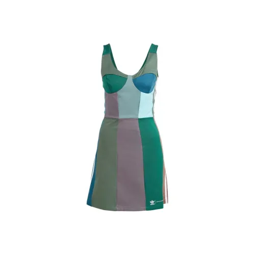Adidas Originals Clover X KSENIASCHNAIDER Co branded Series Sleeveless Dresses Women
s Multicolor
