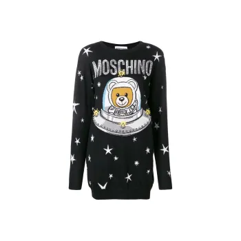 MOSCHINO Long Sleeved Dresses Women's Black