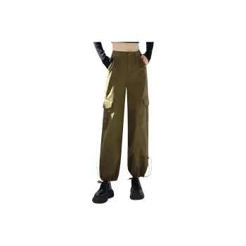 YUNGE Cargo Pants Women's Army Green