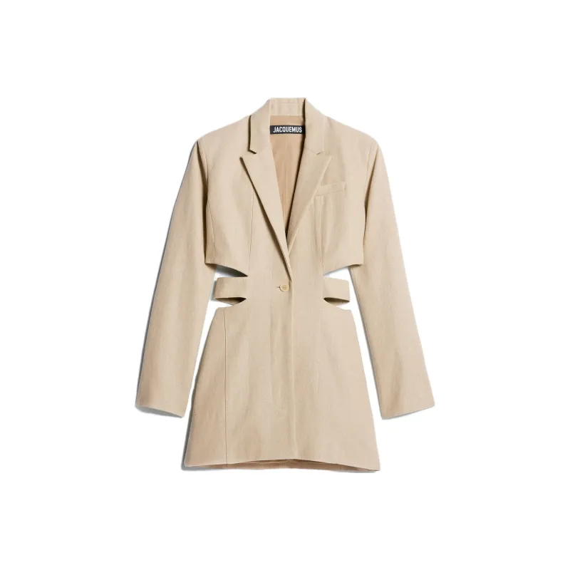 Jacquemus La Robe Bari Woven Dress 'Black'-2