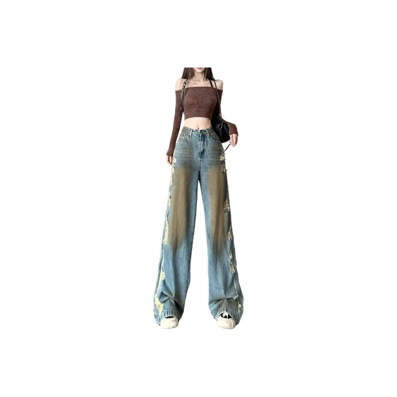 Ordifen Jeans Women's Vintage Blue-0