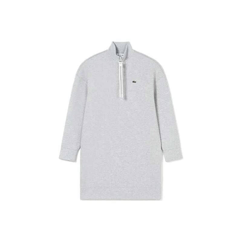 LACOSTE Long Sleeved Dresses Women's Silver Gray-0
