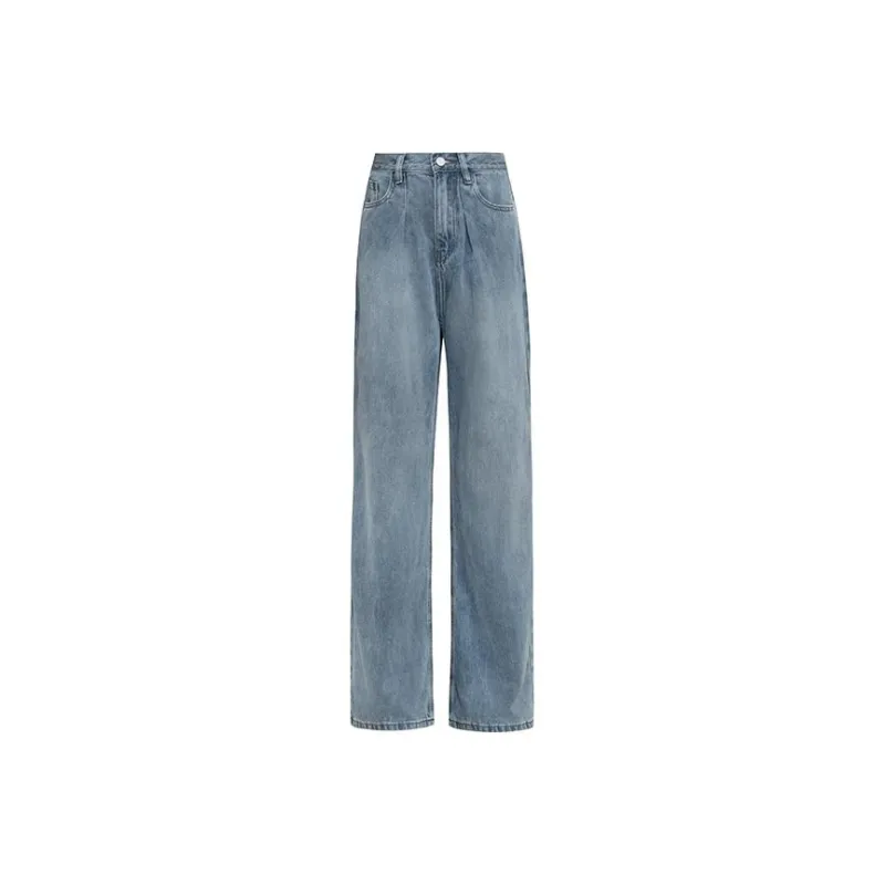 MEIYANG Jeans Women's Vintage Blue-0