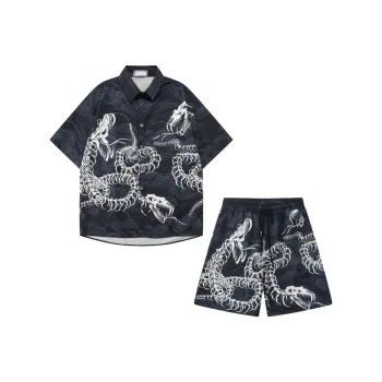 BEAR UNION Shirt Matching Set Unisex Black