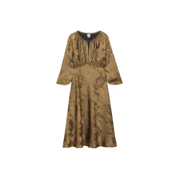 INES DE LA FRESSANGE Long Sleeved Dress Women's Gold