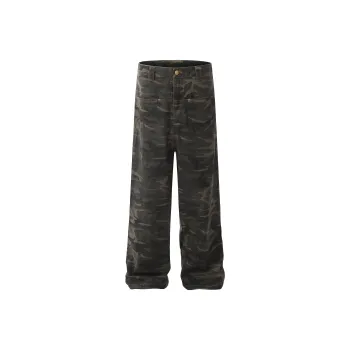 BEAR UNION Cargo Pants Unisex Camouflage