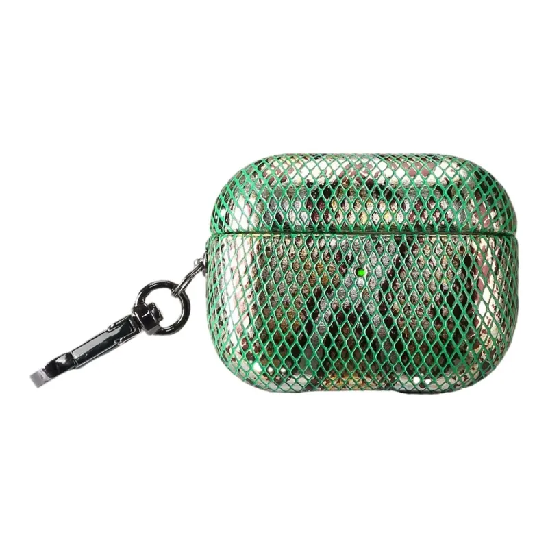 Baohuguang Compatibility Apple AirPods 1/2/3/4/Pro/Pro 2 PC Fashion Minimalist Style Snakeskin Print Headphone Cases-17