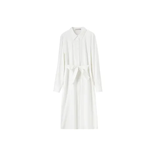 SENTUBILA Long Sleeved Dresses Women's Ecru