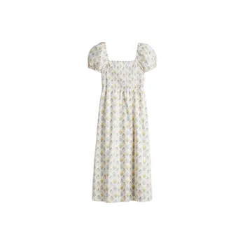 H&M Short Sleeved Dress Women's Cream
